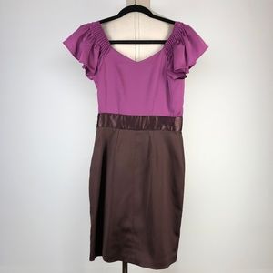 Feminine purple pink dress